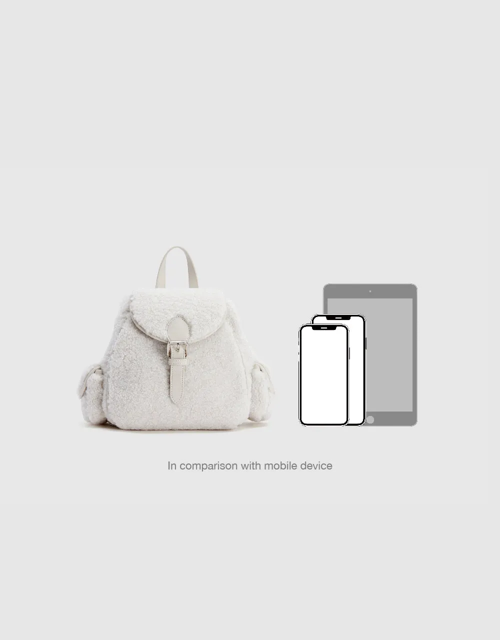 Furry Backpack With Buckle sold by Urban Revivo product image thumbnail 2