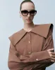 Lapel Loose Shirt sold by Urban Revivo
