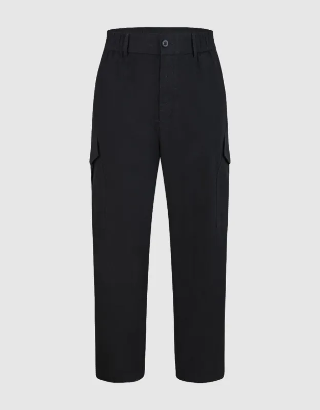 Loose Straight Pants sold by Urban Revivo