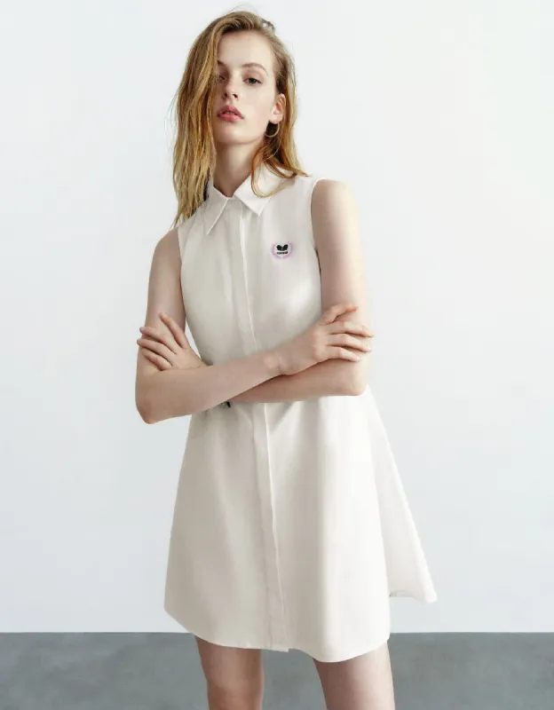 Sleeveless A-Line Shirt Dress sold by Urban Revivo