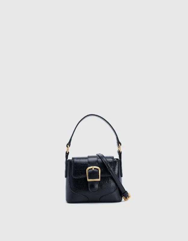 Croc Embossed Vegan Leather Shoulder Bag sold by Urban Revivo