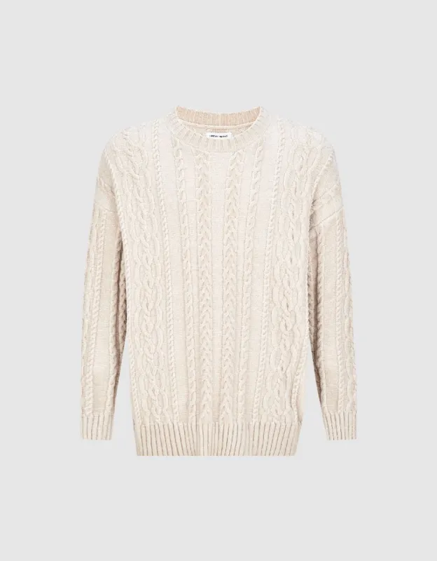 Drop Shoulder Sleeve Sweater sold by Urban Revivo