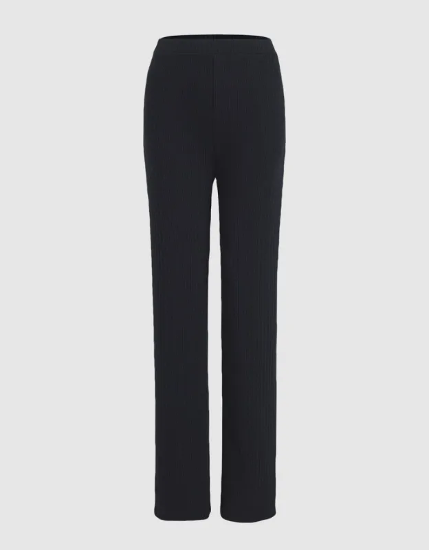 Slit Hem Knit Pants sold by Urban Revivo