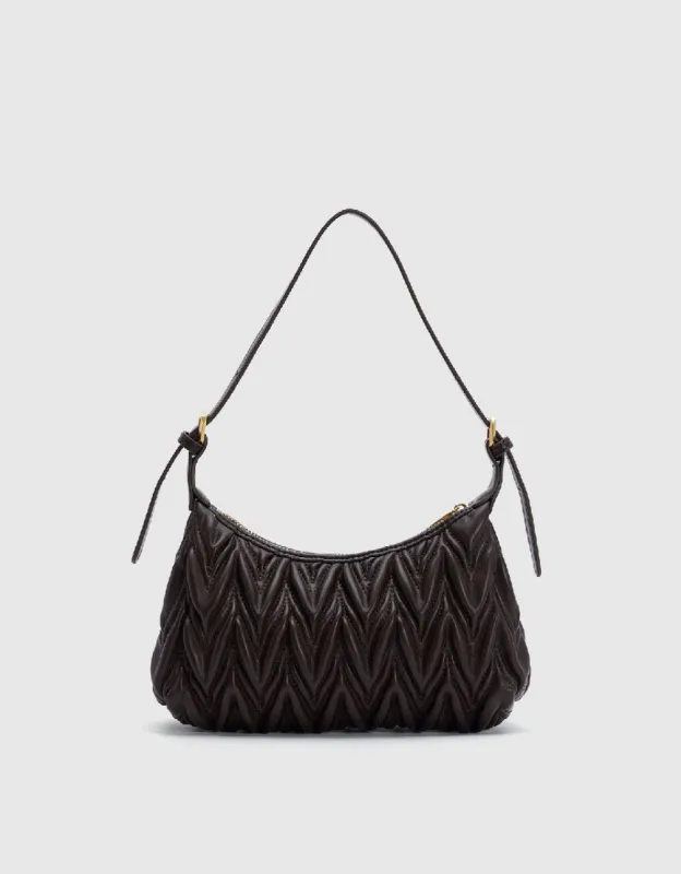 Embossed Vegan Leather Shoulder Bag sold by Urban Revivo