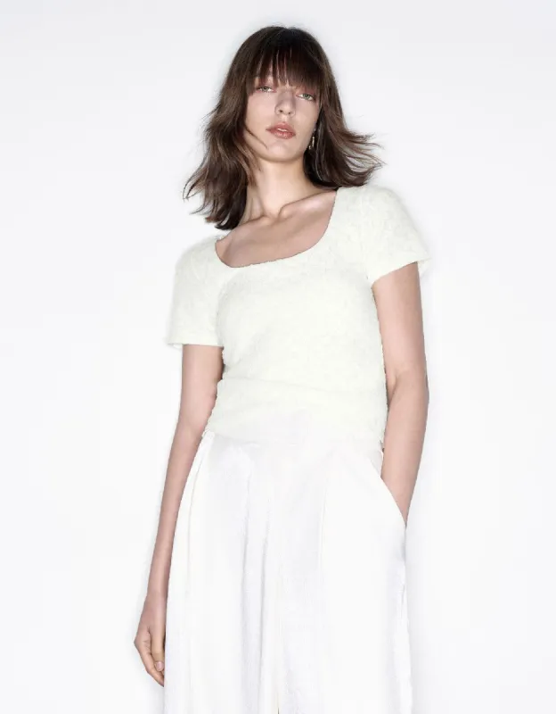 Textured Raglan Sleeve T-Shirt sold by Urban Revivo