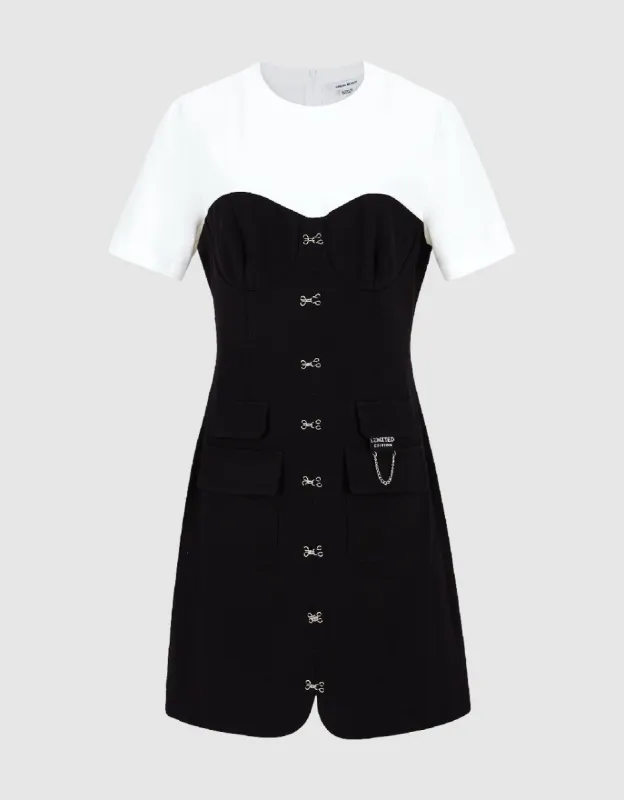 2 In 1 Crew Neck A-Line Dress sold by Urban Revivo