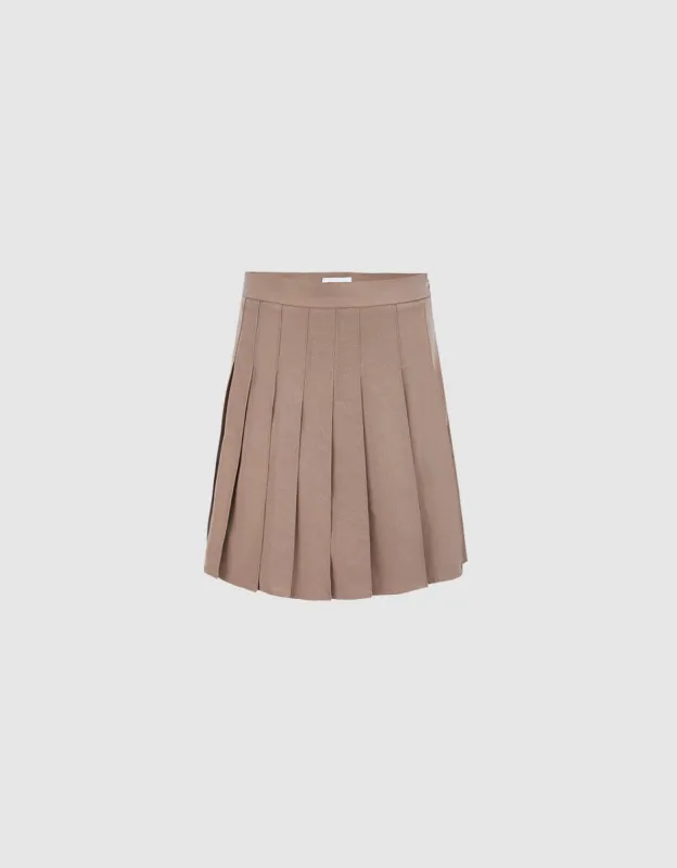 Pleated A-Line Skirt sold by Urban Revivo