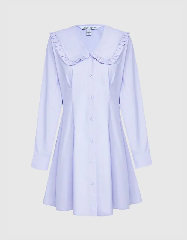 Lapel Skater Dress sold by Urban Revivo