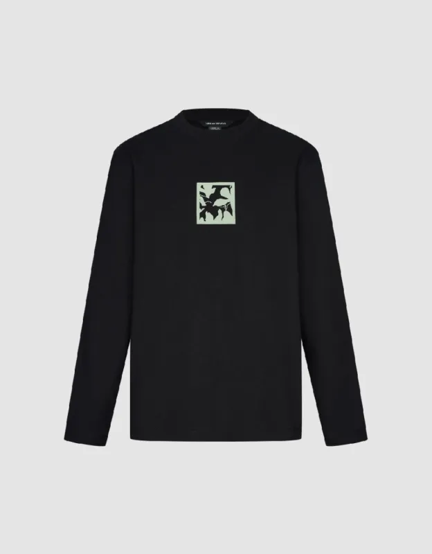 Printed Drop Shoulder Sleeve T-Shirt sold by Urban Revivo