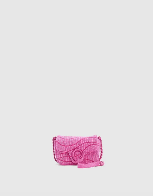 Denim Embossed Shoulder Bag sold by Urban Revivo