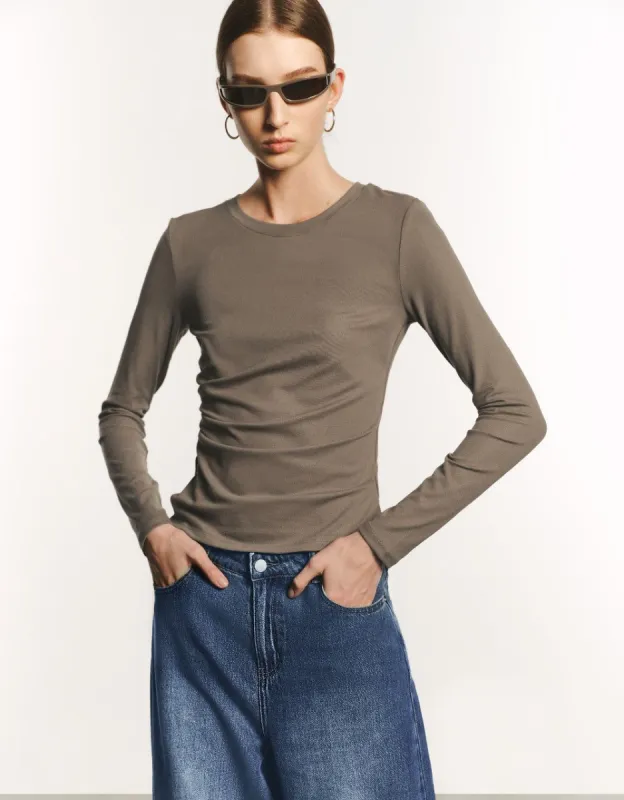 Crew Neck Knitted T-Shirt sold by Urban Revivo