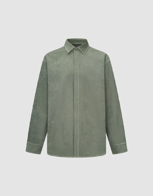 Drop Shoulder Sleeve Loose Shirt sold by Urban Revivo