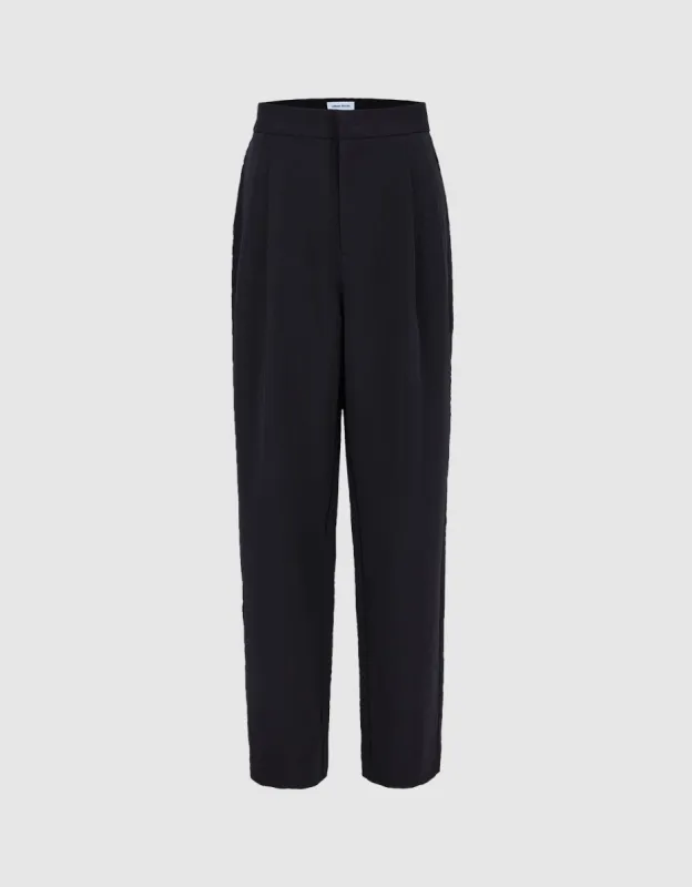 High Waist Relaxed Fit Pants sold by Urban Revivo
