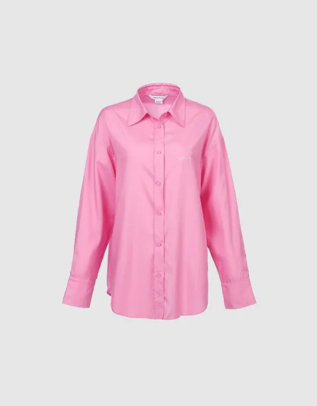 Letter Print Buttoned Shirt sold by Urban Revivo