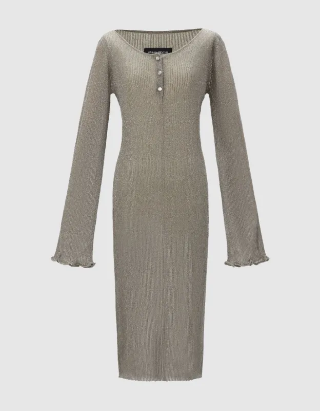 Crew Neck Knitted Dress sold by Urban Revivo