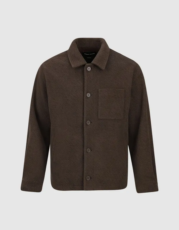 Textured Straight Jacket sold by Urban Revivo