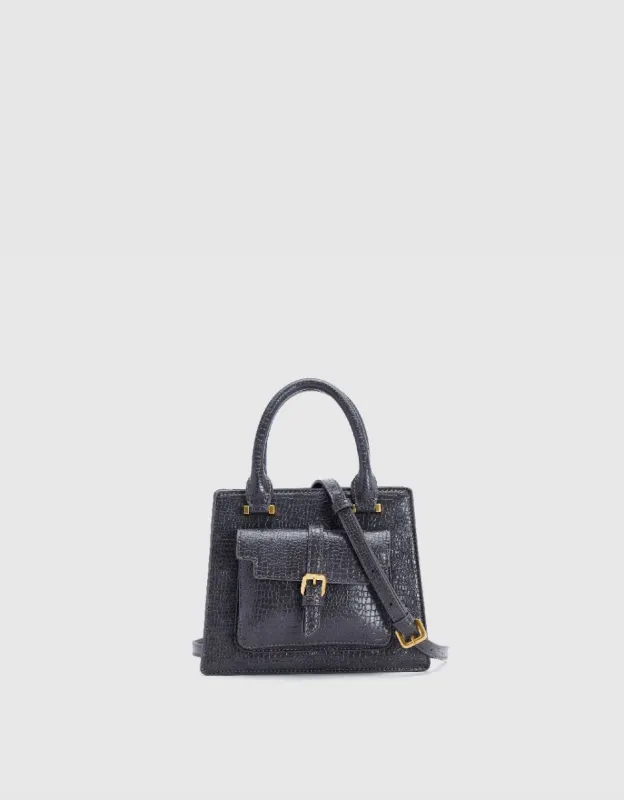 Croc Embossed Vegan Leather Shoulder Bag sold by Urban Revivo