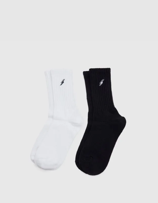Lightning Printed Mid-Length Socks made by Urban Revivo