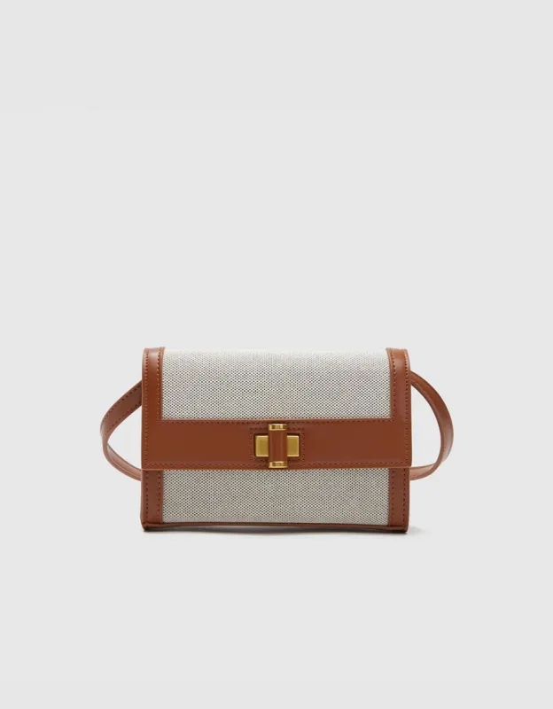Contrast Trim Crossbody Bag sold by Urban Revivo