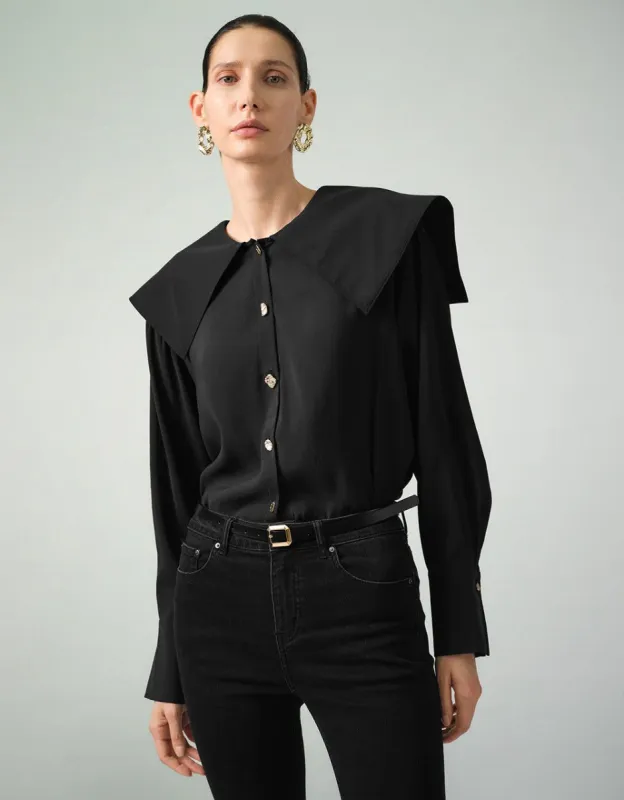 Drop Shoulder Sleeve Straight Shirt sold by Urban Revivo