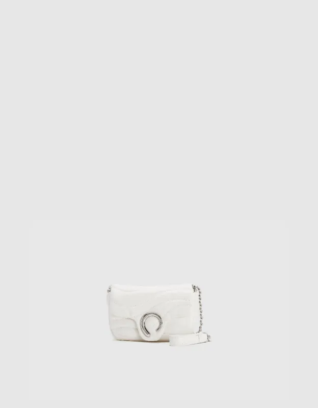 Embossed Vegan Leather Shoulder Bag sold by Urban Revivo