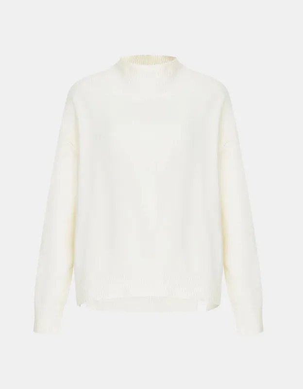 Plain Turtle Neck Drop Shoulder Sweater sold by Urban Revivo