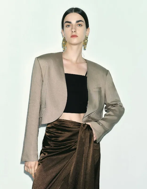 Open Front Straight Jacket sold by Urban Revivo