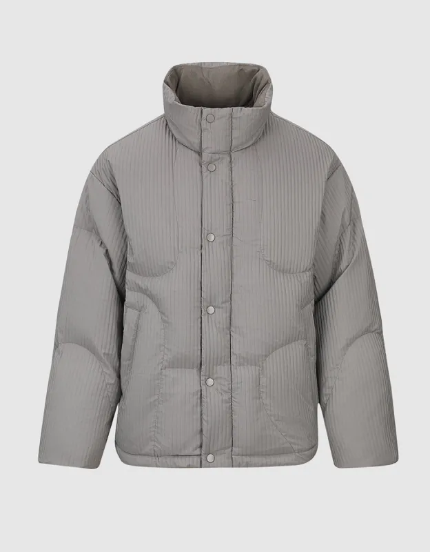 Stand Collar Down Jacket sold by Urban Revivo