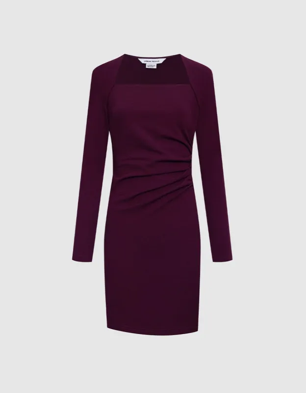 Ruched Front Bodycon Dress sold by Urban Revivo