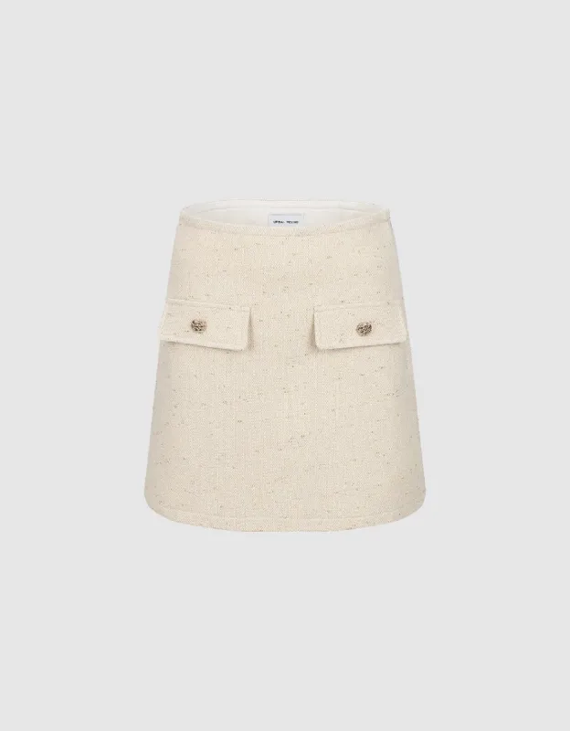 Mini A-Line Denim Skirt sold by Urban Revivo