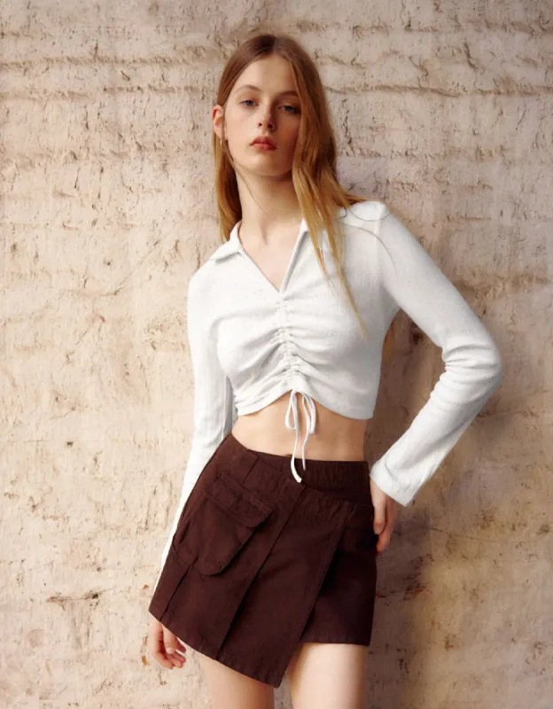 Skinny Knitted T-Shirt sold by Urban Revivo