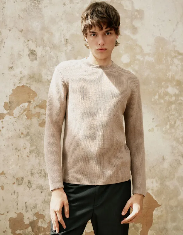 Crew Neck Knitted T-Shirt sold by Urban Revivo