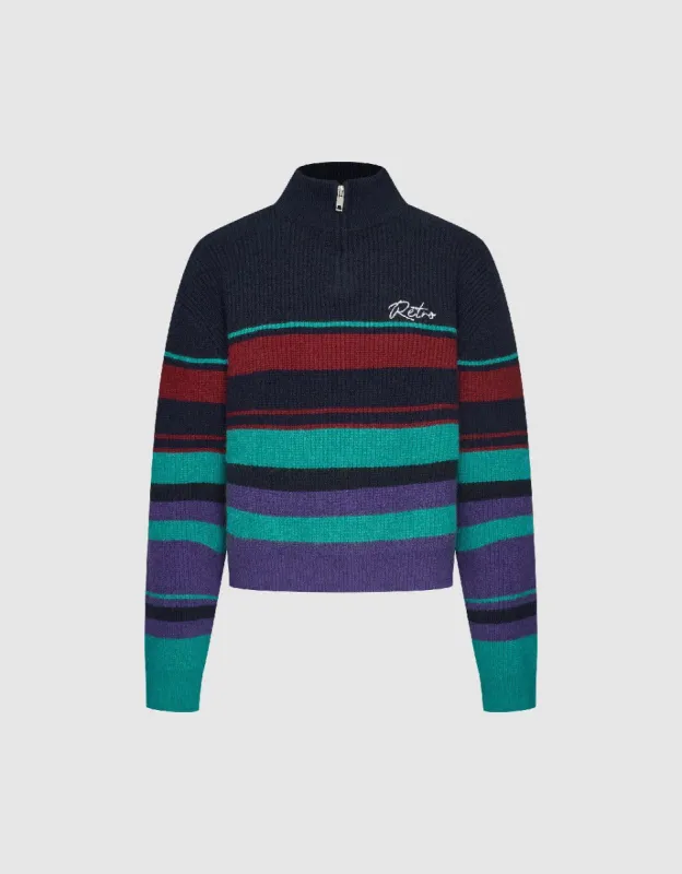 Zip Half Placket Sweater sold by Urban Revivo