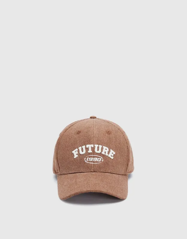 Letter Printed Baseball Cap sold by Urban Revivo