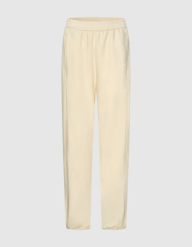 Elastic Waist Wide-Leg Knitted Pants sold by Urban Revivo