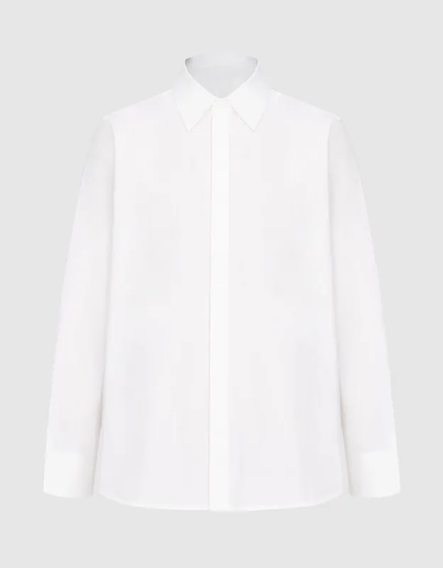 Plain Long Sleeve Shirt made by Urban Revivo