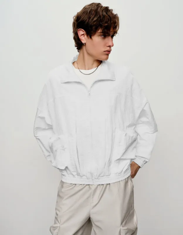 Elastic Waist Zipper Front Jacket sold by Urban Revivo