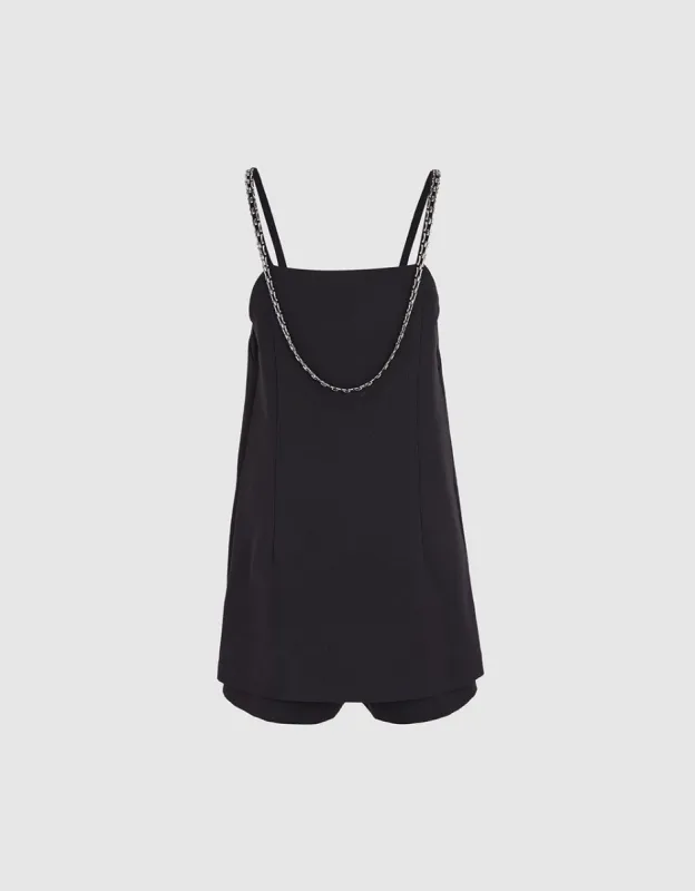 Plain Jumpsuit With Chain Strap sold by Urban Revivo