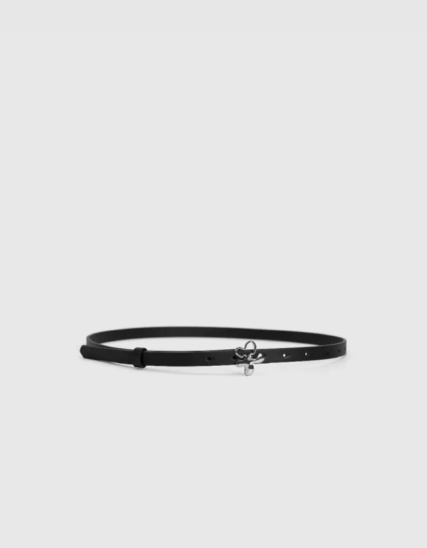 Vegan Leather Skinny Belt sold by Urban Revivo