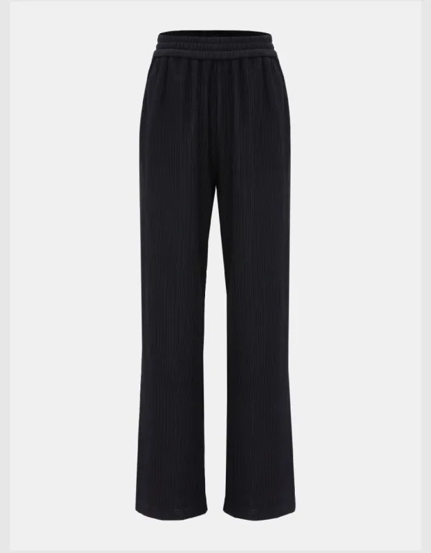 Elastic Waist Wide-Leg Pants sold by Urban Revivo