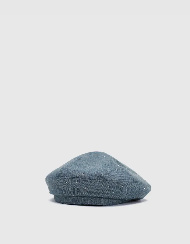 Denim Beret sold by Urban Revivo