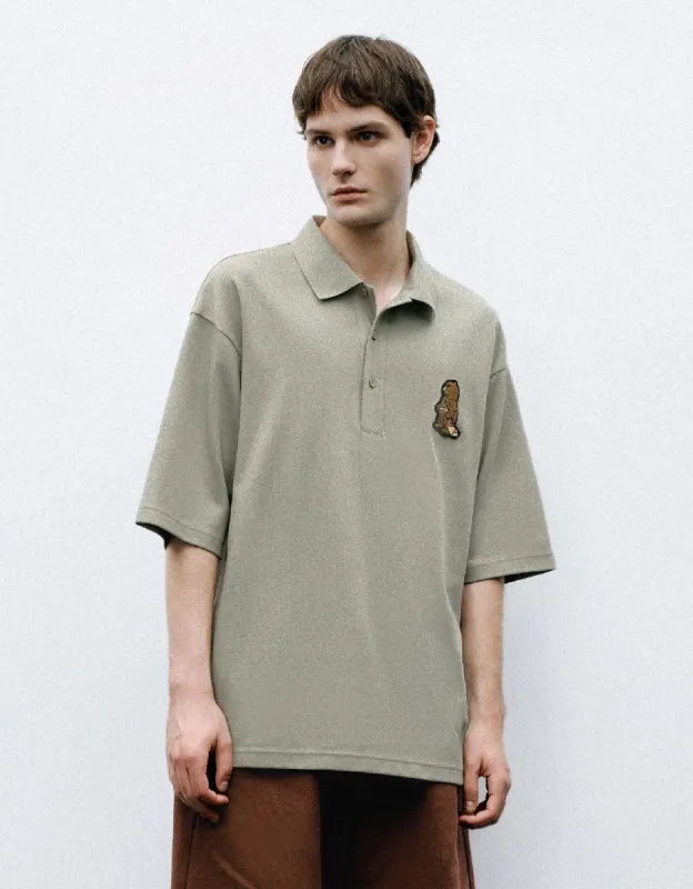 Embossed Polo Shirt sold by Urban Revivo
