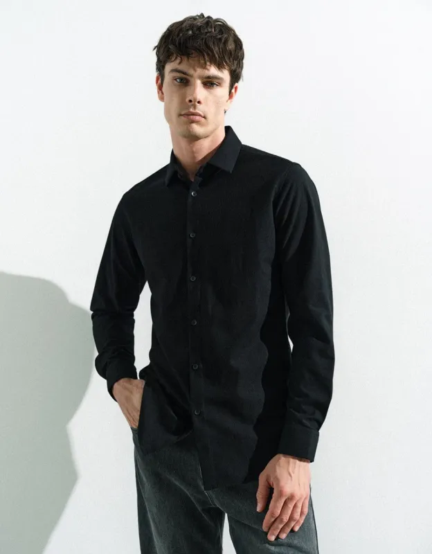 Button Up Straight Shirt sold by Urban Revivo