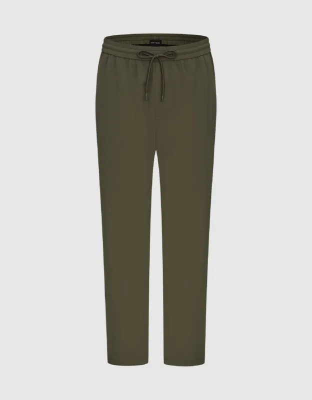 Elastic Waist Straight Pants sold by Urban Revivo