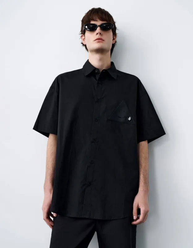 Triangle Printed Oversized Shirt made by Urban Revivo