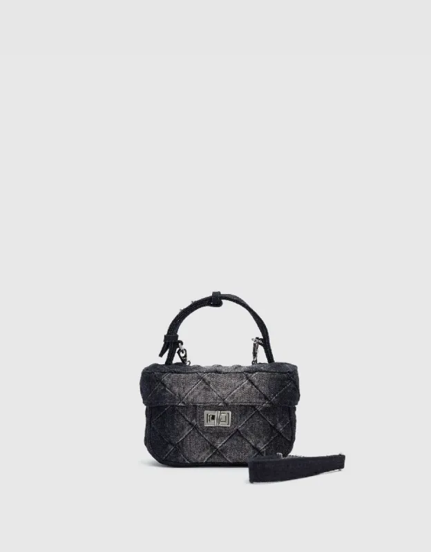 Quilted Denim Shoulder Bag sold by Urban Revivo