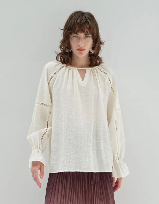 Raglan Sleeve Overhead Shirt sold by Urban Revivo