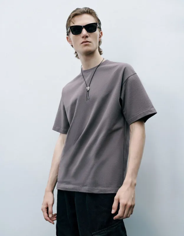 Crew Neck Straight T-Shirt sold by Urban Revivo