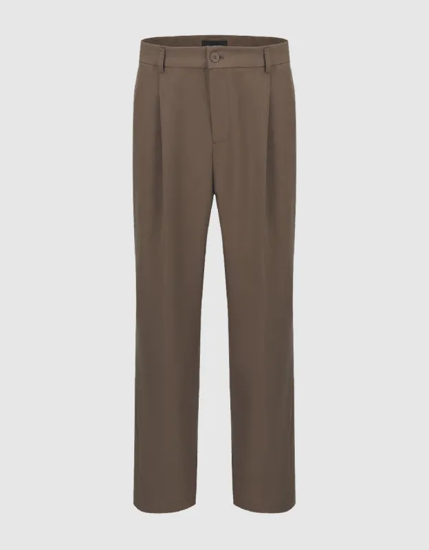 Loose Straight Pants sold by Urban Revivo