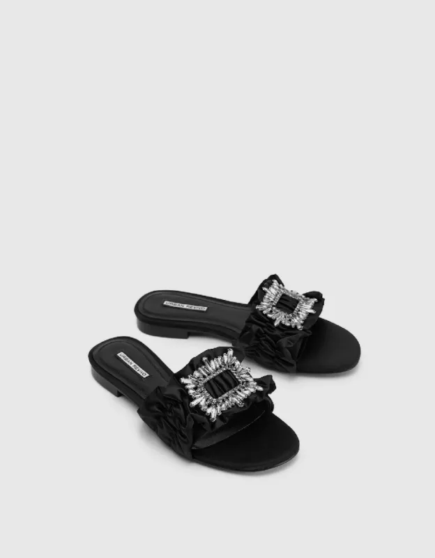Square Buckle Decor Slippers sold by Urban Revivo